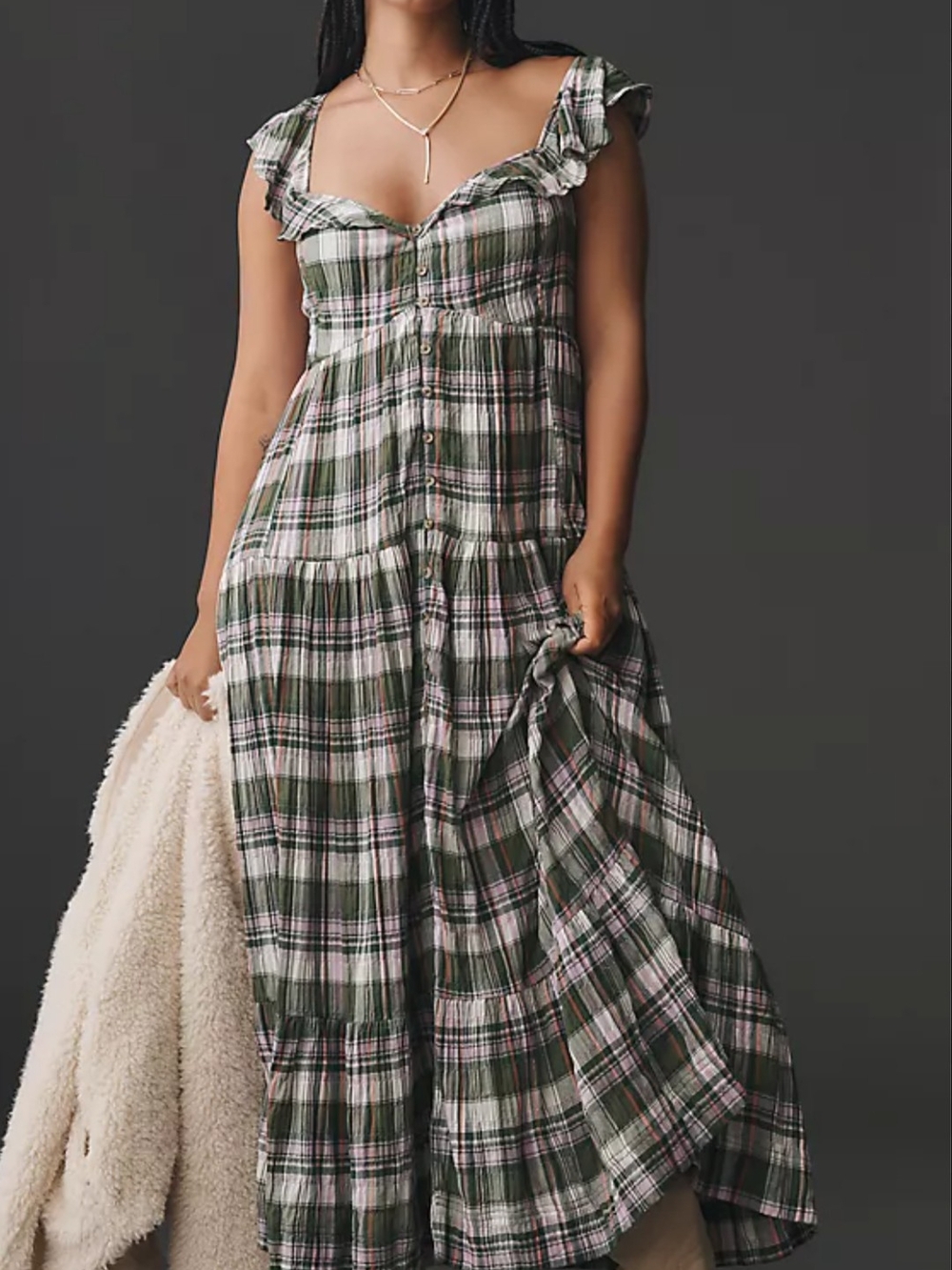 Anthropologie Pilcro Flutter Sleeve Dress